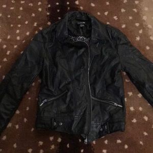 Faux leather jacket